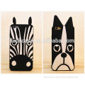 Vogue western style Zebra and Dog design 3d silicone phone case impact-resistant custom silicone phone case for iphone series